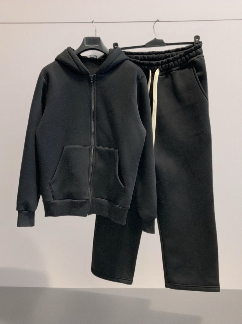 Completo tuta fondo largo streetwear nero