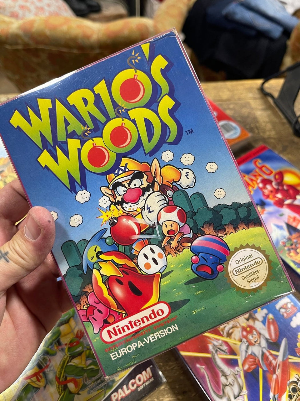 Gioco nintendo nes Warios Woods