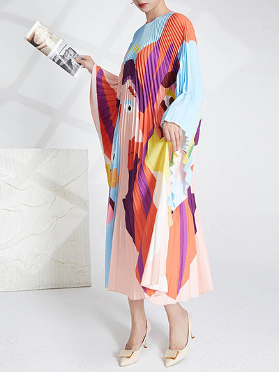 Abito fantasia donna lungo curvy MUST HAVE