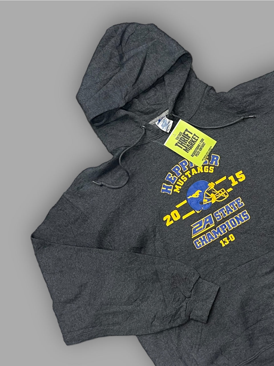 Felpa vintage Hepner Mustangs tg L