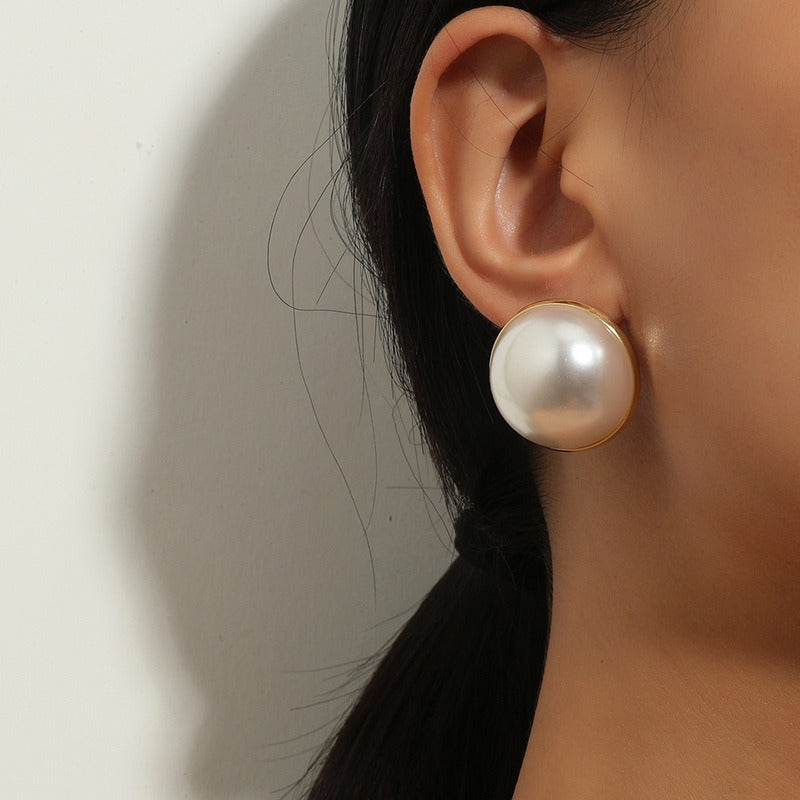 Orecchini perla grande donna