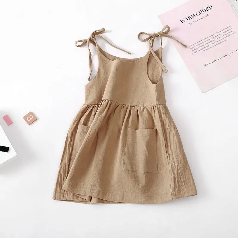 Kids flared sleeveless dress