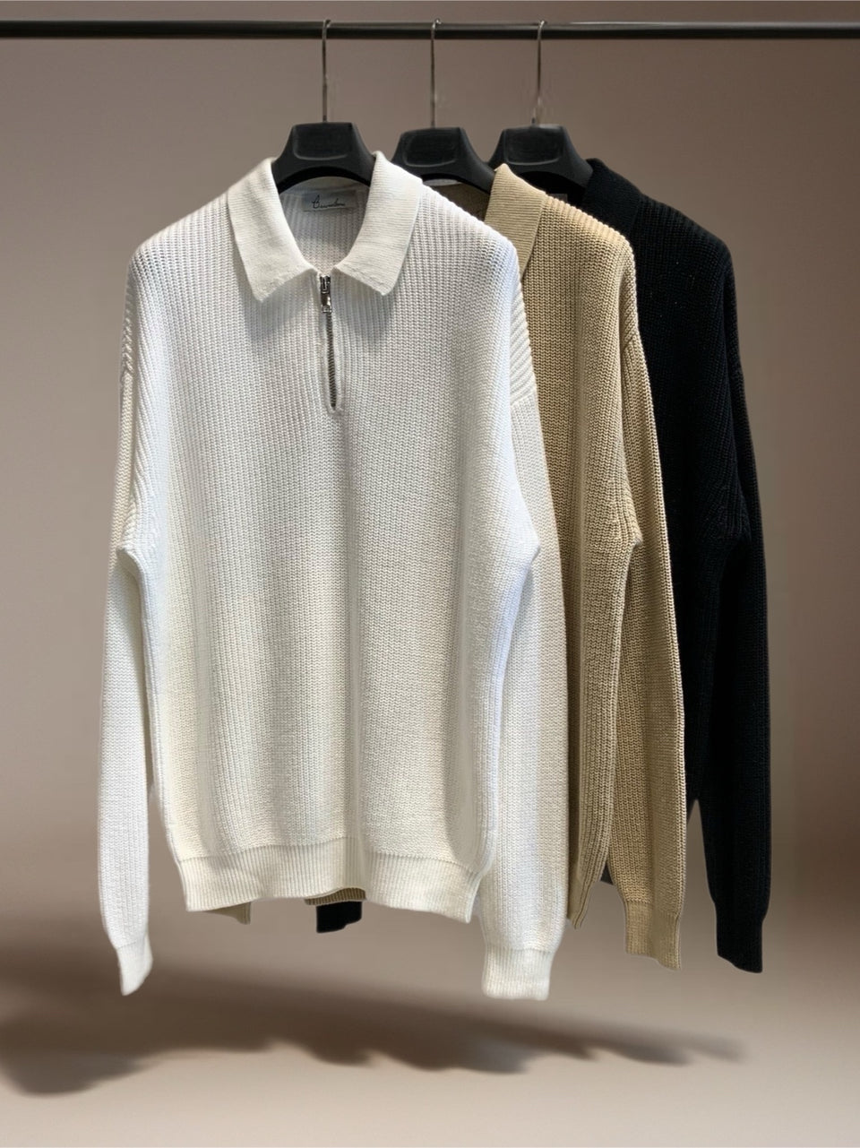 Maglia uomo zip drip maglioncino