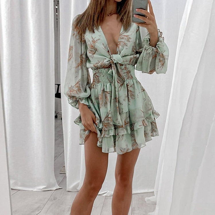 Vestido corto boho para mujer