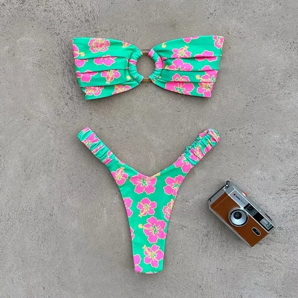Bikini holr estampado mujer