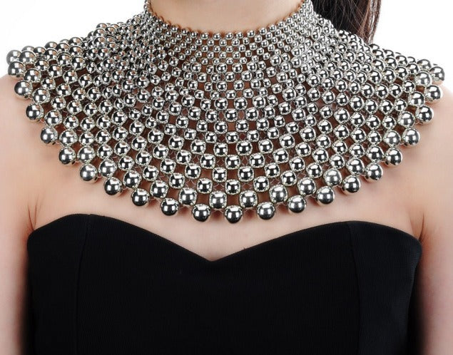 Collana girocollo donna sfere