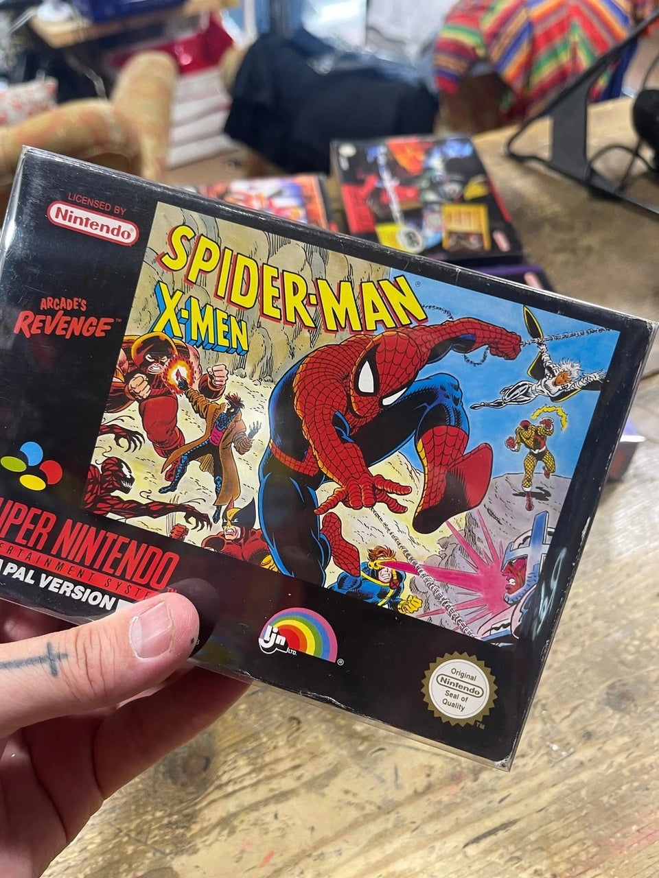 Gioco Spiderman vs X Men Super Nintendo Pal