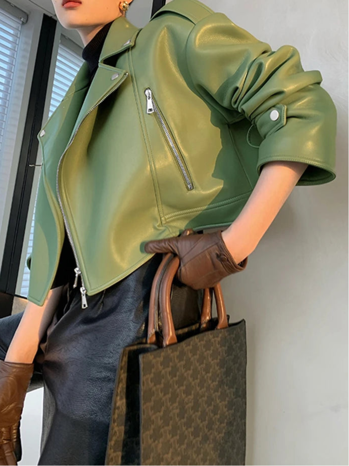 Giacca Biker Oversize