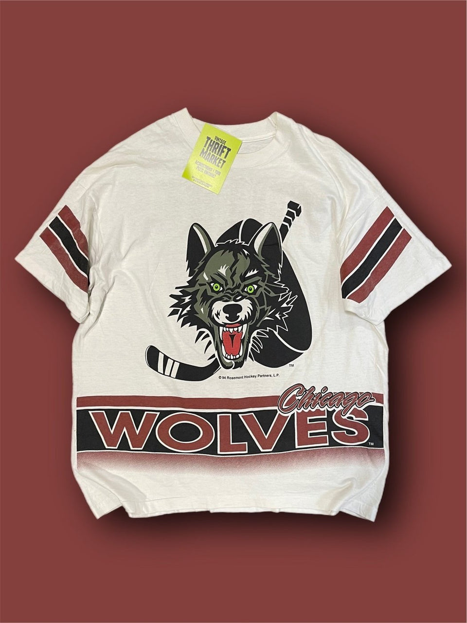 Tshirt nhl Chicago Wolves vintage tg XL