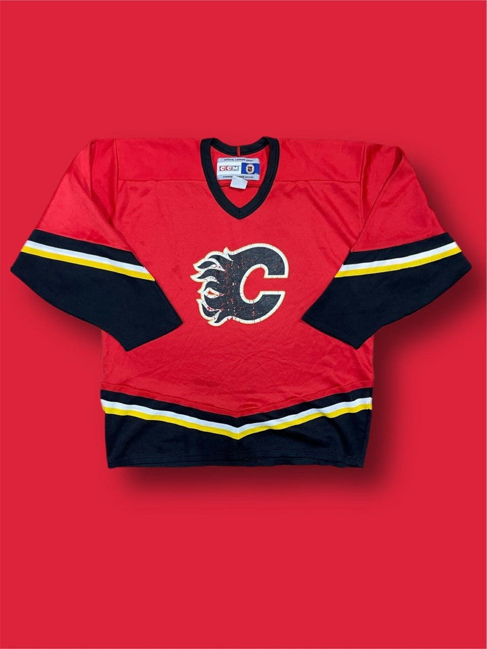 Maglia Hockey Calgary flames NHL vintage tg XL
