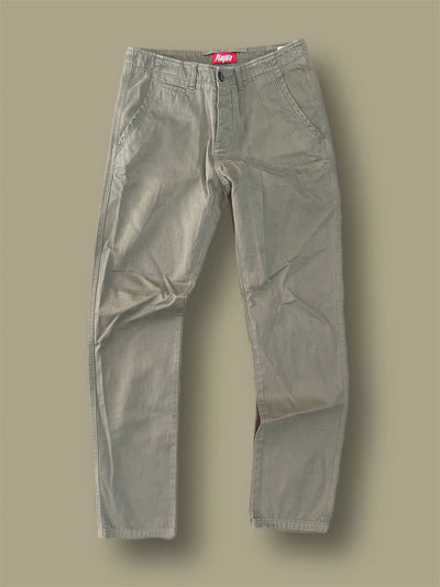 Pantalone chino dritto vintage tg 32 oliva Thriftmarket BAD PEOPLE