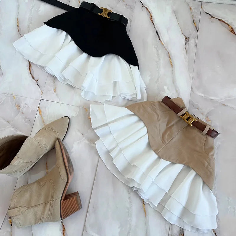 Denim Cake Skirt Women