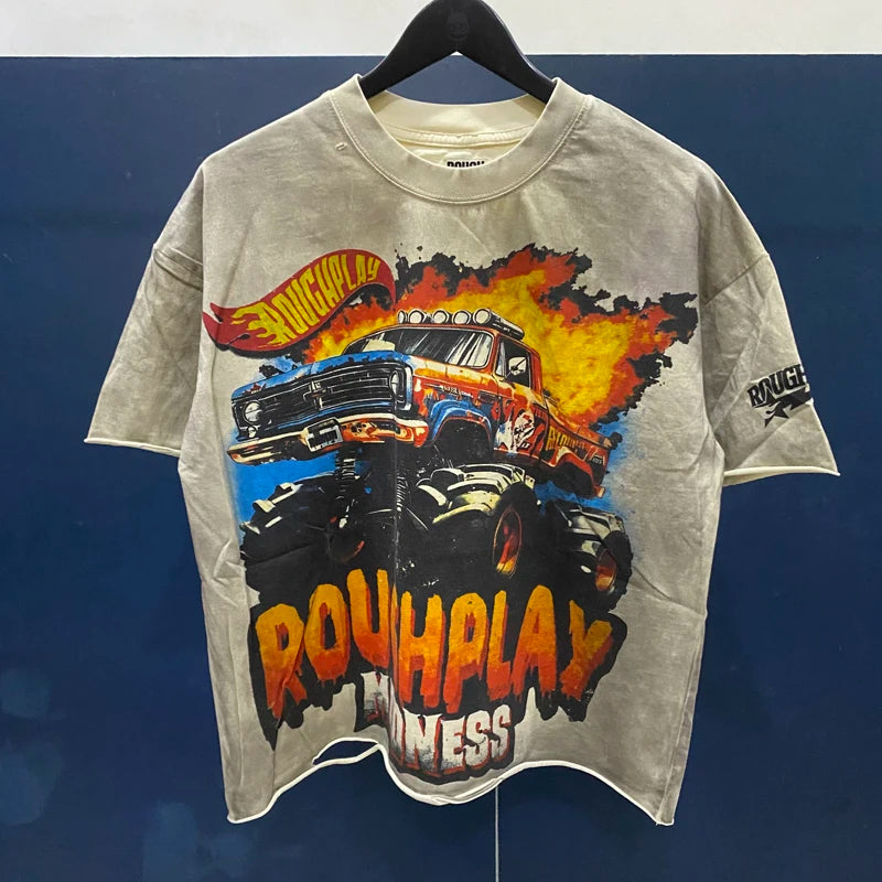 T-shirt Flame Truck
