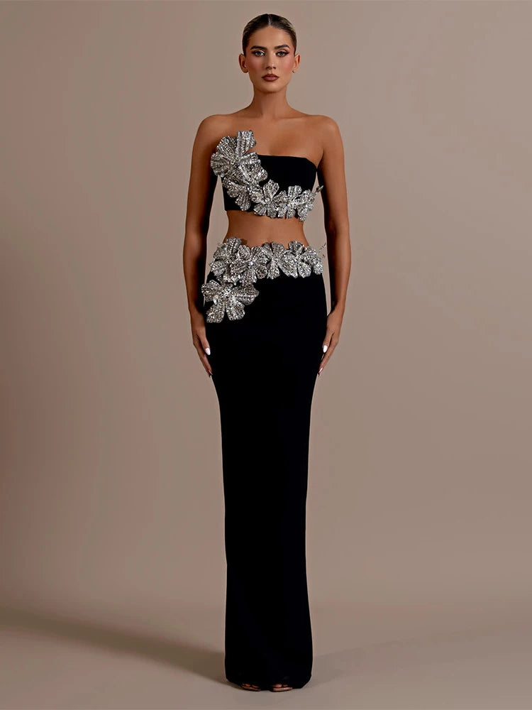 Sexy Long Sleeves Bandage 2-Piece Sets Women