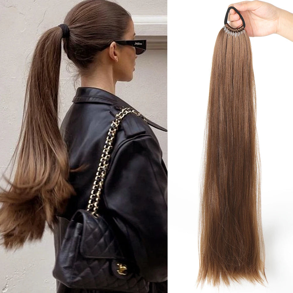 Coda di cavallo sintetica lunga