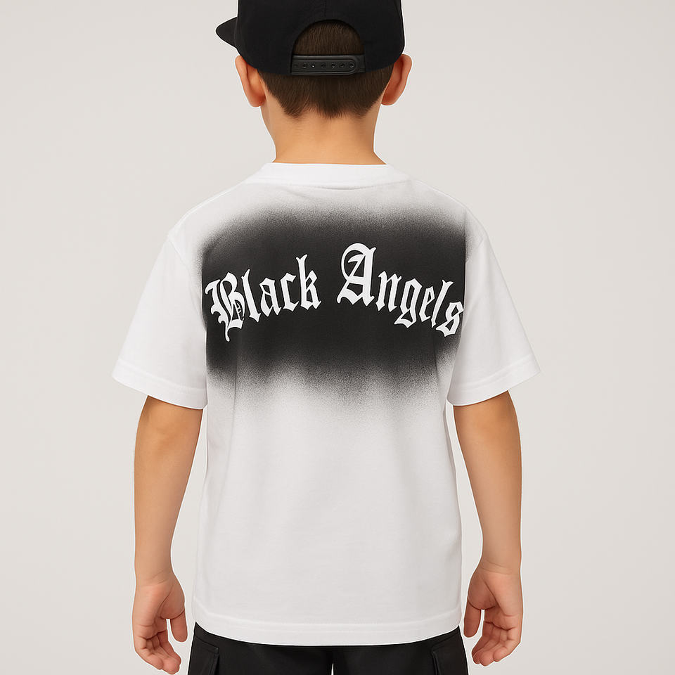 T-Shirt Black Angel Bianca