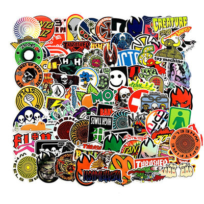 Mega lotto misto adesivi street skate cartoon Stikers A 100PCS TOYS