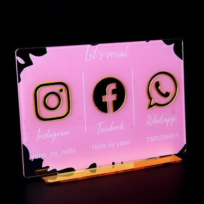 Inegna social da banco luminosa custom Neon Signs