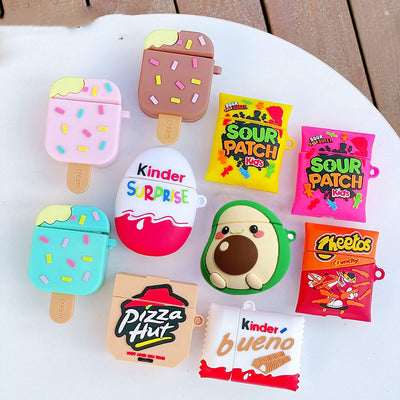Cute 3D Cartoon ice cream candy silicone Case For Apple Airpods TOYS