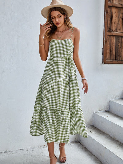 Abito lungo checked donna MUST HAVE