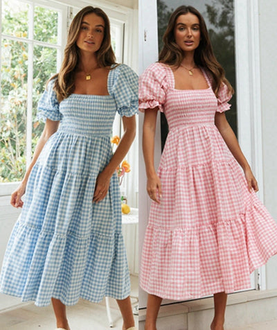 Abito lungo checked donna MUST HAVE