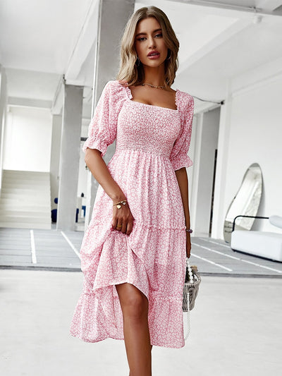 Abito lungo fiori boho MUST HAVE