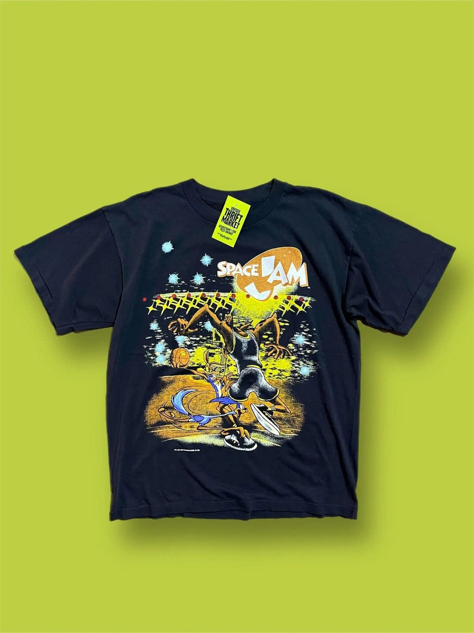 Camiseta Space Jam estampado delante y detrás talla L
