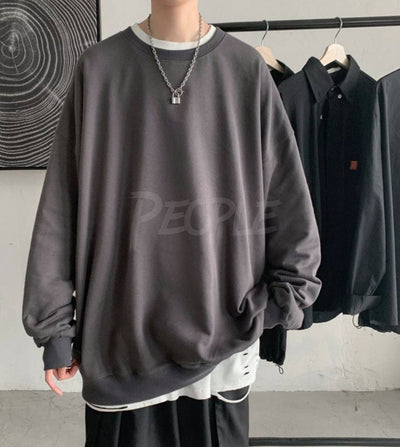 felpa cappuccio oversize grigio Hype